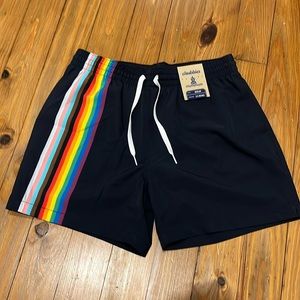 Chubbies rainbow swim shorts 5.5 inch inseam size M